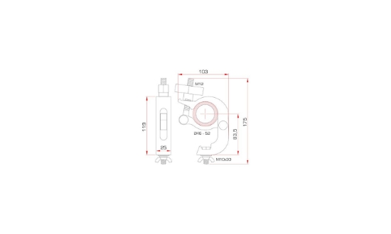 Immagine di CLAMP AUTOBLOCCANTE PER TUBI DA 46-52 MM- PORTATA 150 KG - NERO