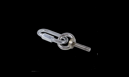 Immagine di SET DI 4 ANELLI M10X40+4 MOSCHETTONI INACCIAIO PER SOSPENSIONE