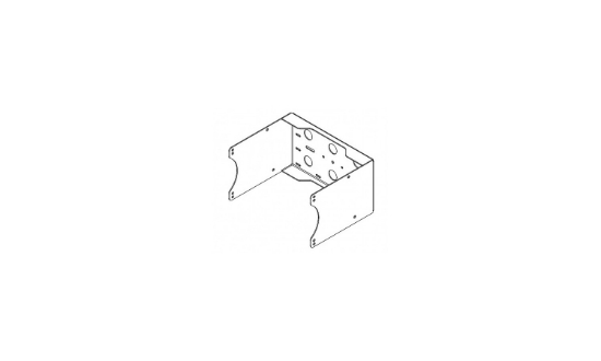 Immagine di SUPPORTO A "U" SOFFITTO/PARETE/TRUSS/TREPPIEDE PER Q-10 NERO