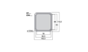 Immagine di PLACCA PREFORATA IN METALLO PER 1 SPEAKON 102,5X110,5MM