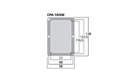 Immagine di MORSETTIERA PA IN PLASTICA CON 2 CONNETTORI PER SPEAKER 138X88MM