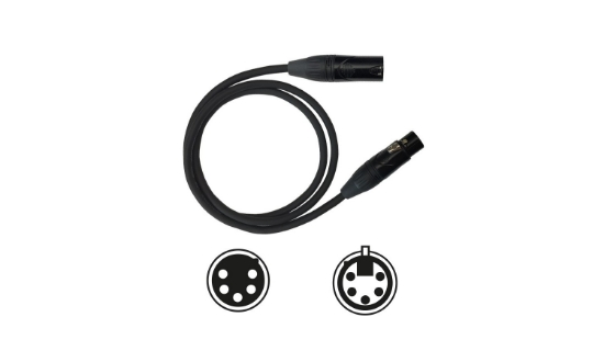 Immagine di CAVO DMX XLR MASCHIO - XLR FEMMINA5 POLI, 10 M