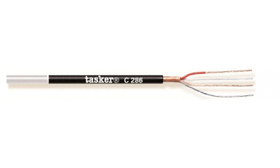 Immagine di CAVO MICROFONICO BILANCIATO 2 X 0,22 MM²- NERO - 100 M