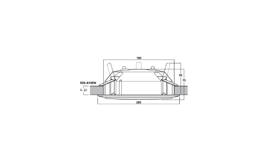 Immagine di ALTOPARLANTE 100V 12W Ø200mm A NORMA EN55
