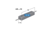 Immagine di RESISTORE PER CEMENTO AD ALTA POTENZA, 1,0 OHM, 10 W