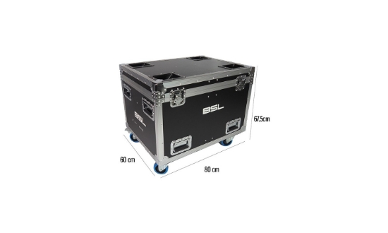 Immagine di FLIGHT CASE PER IL TRASPORTO DI 4 TESTEMOBILI TWISTBEAM-2R