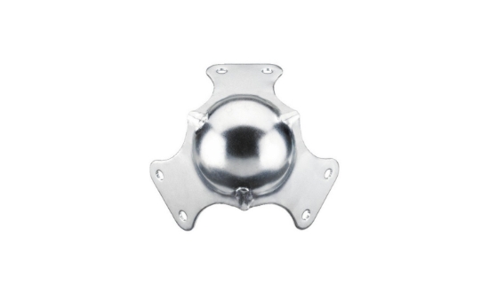 Immagine di ANGOLO METALLICO, 3 LATI, FISSAGGIO DOPPIO A VITE, ACCIAIO 1,5 MM