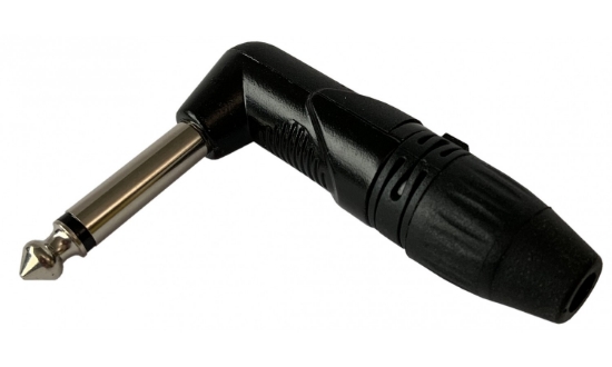 Immagine di CONNETTORE VOLANTE JACK 90 SBILANCIATO 6,35 MM COLORE NERO