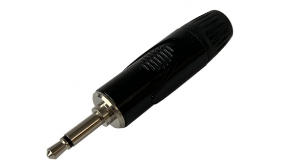 Immagine di CONNETTORE VOLANTE MINI-JACK MONO 3,5MM COLORE NERO