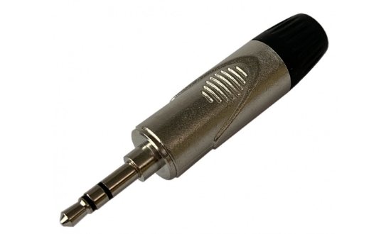 Immagine di CONNETTORE VOLANTE MINI-JACK STEREO 3,5MM SATINATO