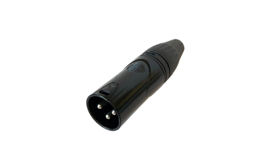 Immagine di CONNETTORE VOLANTE XLR 3 POLI - MASCHIO- NERO