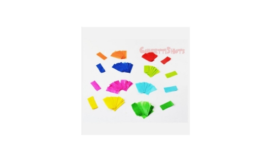 Immagine di CORIANDOLO RETTANGOLARE IN MYLAR 1 KG ROSSO