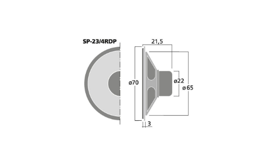 Immagine di ALTOPARLANTI MINI DA INCASSO, 0,5W, 8 OHM