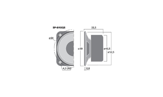 Immagine di ALTOPARLANTE UNIVERSALE, 3 W, 4 OHM