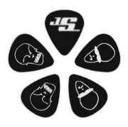 Immagine di Confezione da 10 plettri medi D'Addario Accessories Joe Satriani, di colore nero