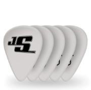 Immagine di Confezione da 10 plettri medi D'Addario Accessories Joe Satriani, di colore bianco