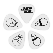 Immagine di Confezione da 10 plettri duri D'Addario Accessories Joe Satriani, di colore bianco