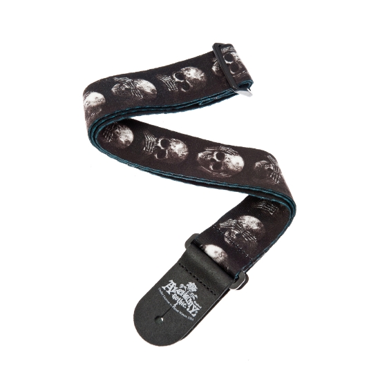 Immagine di Tracolla per chitarra D'Addario Accessories Alchemy, teschi