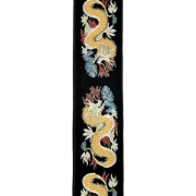 Immagine di Tracolla per chitarra D'Addario Accessories in tessuto, dragone