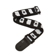 Immagine di Tracolla per chitarra D'Addario Accessories in tessuto, rock star
