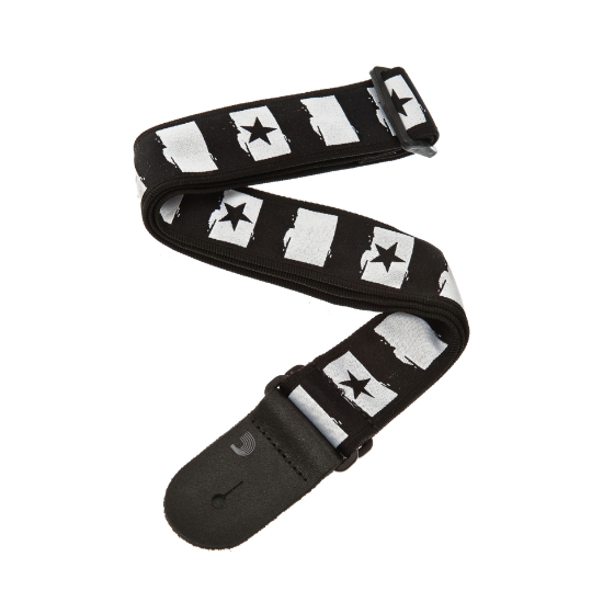 Immagine di Tracolla per chitarra D'Addario Accessories in tessuto, rock star