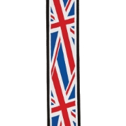 Immagine di Tracolla per chitarra D'Addario Accessories in tessuto, bandiera inglese