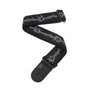 Immagine di Tracolla per chitarra D'Addario Accessories in tessuto, filo spinato