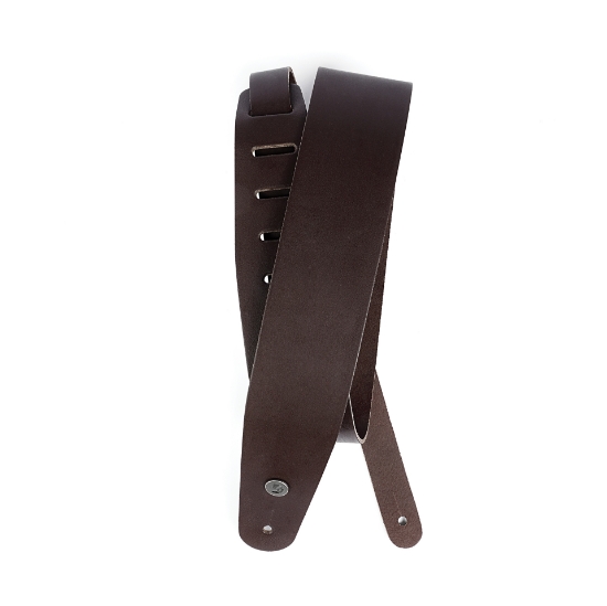 Immagine di Tracolla per chitarra D'Addario Accessories, in classica pelle marrone
