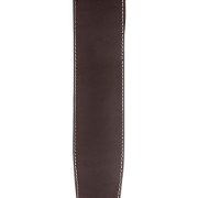 Immagine di Tracolla per chitarra D'Addario Accessories Classic, in pelle marrone, con cucitura a vista