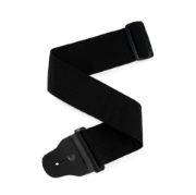 Immagine di Tracolla nera per basso D'Addario Accessories, larga ca. 8 cm, con imbottitura interna