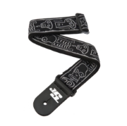 Immagine di Tracolla per chitarra D'Addario Accessories Joe Satriani, Skull n' Bones
