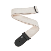 Immagine di Tracolla per chitarra D'Addario Accessories, in cotone di colore naturale