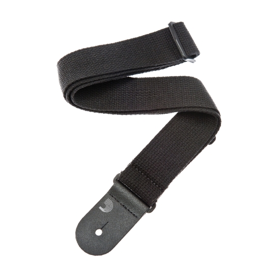 Immagine di Tracolla per chitarra D'Addario Accessories, in cotone nero