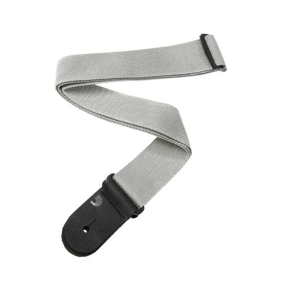 Immagine di Tracolla per chitarra D'Addario Accessories, in polipropilene argento