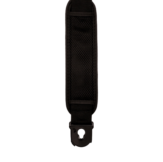Immagine di Tracolla nera per chitarra D'Addario Accessories con sistema di aggancio Planet Lock