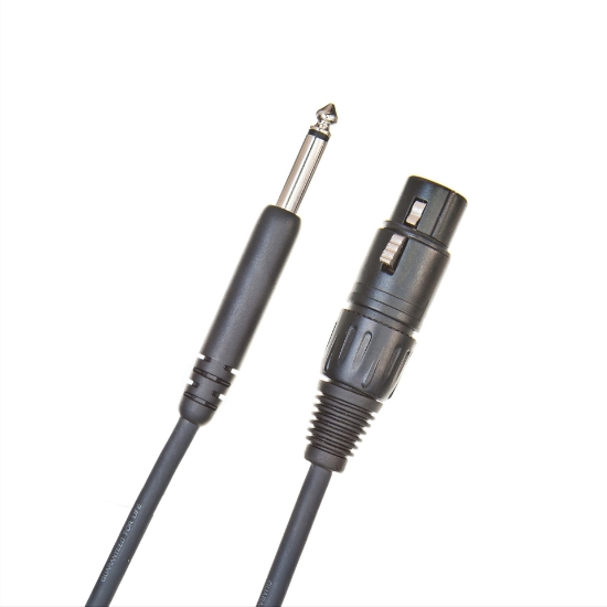 Immagine di Cavo sbilanciato per microfono D'Addario Accessories Classic, connettore XLR - jack di 6,35 mm, 7,6 metri