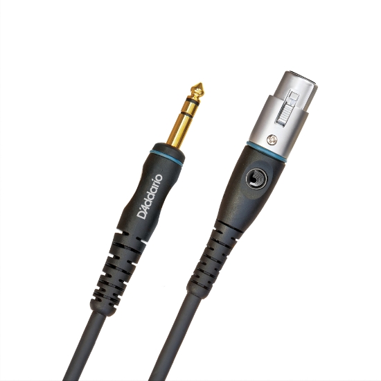 Immagine di Cavo per microfono D'Addario Accessories Custom, connettore XLR femmina di 6,35 mm, 3 metri
