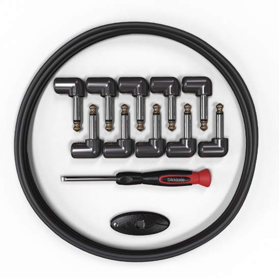 Immagine di Kit D'Addario Accessories di cavi personalizzabili senza saldatura, 10 connettori jack, 3 metri
