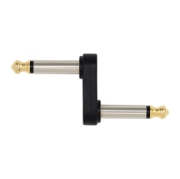 Immagine di Adattatore piegato D'Addario Accessories con jack mono maschio di 6,35 mm