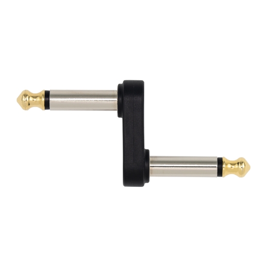 Immagine di Adattatore piegato D'Addario Accessories con jack mono maschio di 6,35 mm