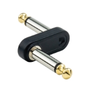 Immagine di Adattatore piegato D'Addario Accessories con jack mono maschio di 6,35 mm