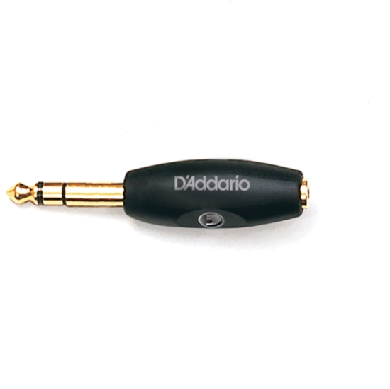 Immagine di Adattatore D'Addario Accessories, 1 connettore jack stereo maschio di 6,35 mm - 1 connettore jack stereo femmina di 3,17 mm