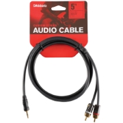 Immagine di Cavo D'Addario Accessories con 1 connettore jack mini stereo e 2 connettori RCA, 1,5 metri