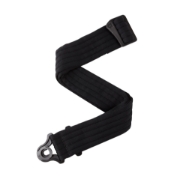 Immagine di Tracolla D'Addario per chitarra con sistema Auto Lock, strisce nere imbottite