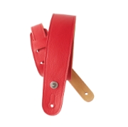 Immagine di Tracolla D'Addario sottile in pelle per chitarra, rossa