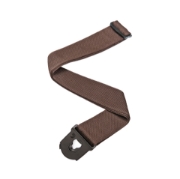 Immagine di Tracolla marrone per chitarra D'Addario Accessories con sistema di aggancio Planet Lock