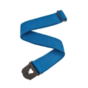 Immagine di Tracolla per chitarra D'Addario Accessories con sistema di aggancio Planet Lock, in polipropilene blu
