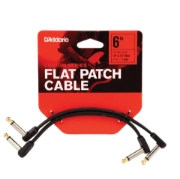 Immagine di Cavo D'Addario con jack piatti per pedaliera, 15 cm, offset destro, confezione doppia