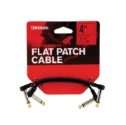 Immagine di Cavo D'Addario con jack piatti per pedaliera, 10 cm, angolare, confezione doppia