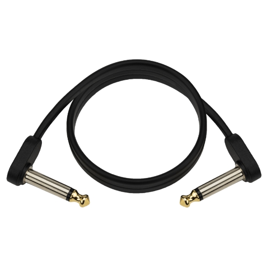 Immagine di Cavo D'Addario con jack piatti per pedaliera, 60 cm, angolare, confezione singola